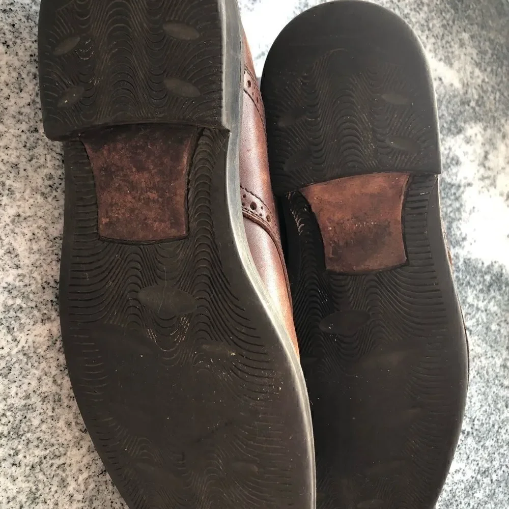 Johnston & Murphy brown leather saddle oxfords 9.5M